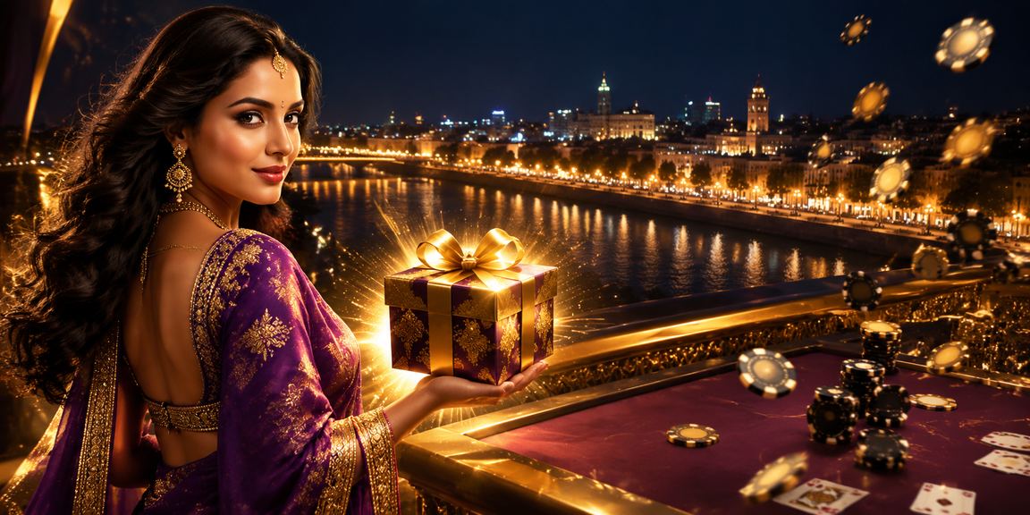Ahmedabad riverfront night casino baccarat player