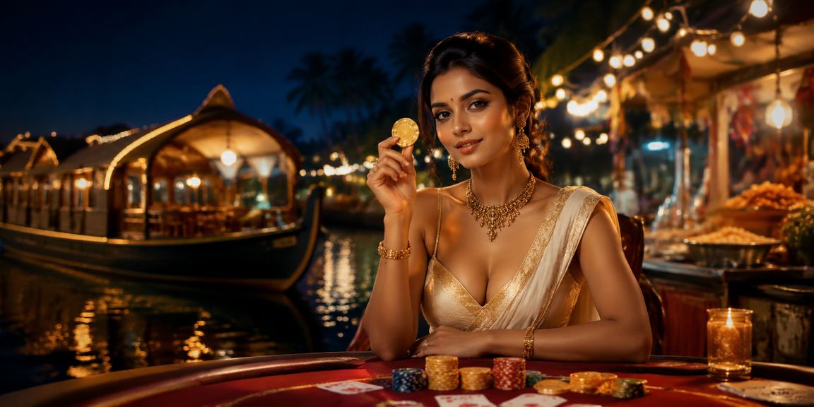Poker night in Kerala backwaters with communal excitement